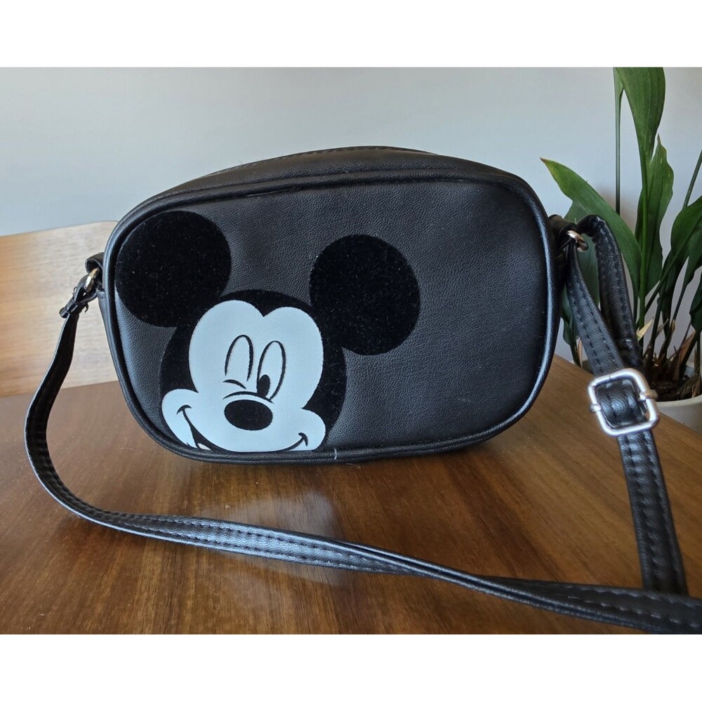 H&M Disney Micky Mouse Handtasche von Neuwertig Schwarz Crossbody Bag EuC